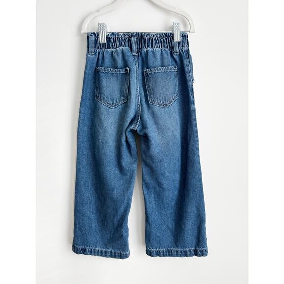 H&M Wide Leg Paper-Bag Jeans in Size 4T Demin Blue $24.99 - Picture 3 of 5